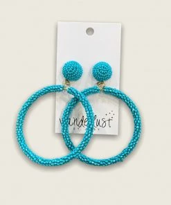 Wanderlust By Abby Beaded Hoops NEW
