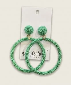 Wanderlust By Abby Beaded Hoops NEW