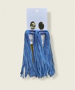 Wanderlust By Abby Long Blue Tassels