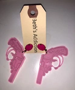 Wanderlust By Abby Western Gun Earrings NEW