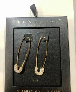 Wanderlust By Abby NEW Gold Bobby Pin Earrings