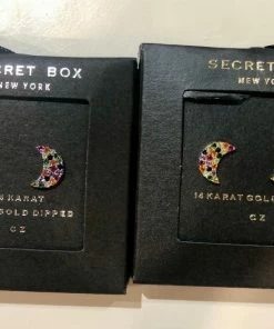 WANDERLUST BY ABBY Rainbow Moon Earring