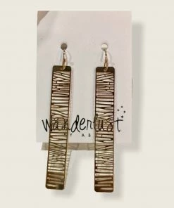 Wanderlust By Abby Gold Dangle Earrings NEW
