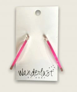 Wanderlust By Abby Clear Octagon Hoops