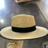 Wanderlust By Abby Straw Hat With Black Trim NEW
