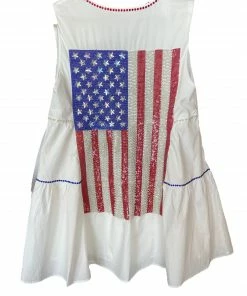 Queen Of Sparkles QOS Flag Back Dress NEW