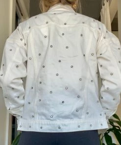 Wanderlust By Abby Studded Denim Jacket NEW