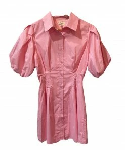 Wanderlust By Abby Balloon Sleeve Shirt Mini Dress