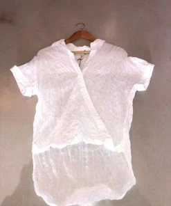 Wanderlust By Abby NEW White Collared Button Up