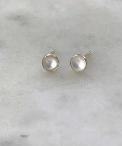 Mimosa Handcrafted Mimosa Mother Of Pearl Studs