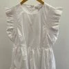 Wanderlust By Abby NEW White Ruffled Babydoll Mini Dress