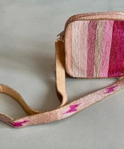 Wanderlust By Abby Pink Lightning Beaded Purse NEW