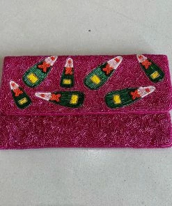 Wanderlust By Abby Champagne Beaded Purse NEW