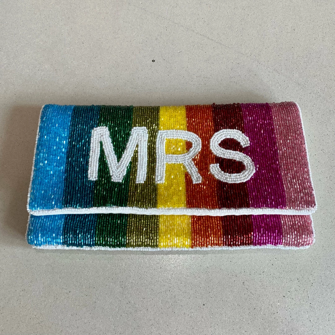 Wanderlust By Abby Mrs. Rainbow Beaded Purse NEW 3 Wanderlust By Abby Mrs. Rainbow Beaded Purse NEW