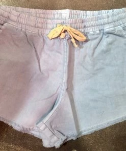 Wanderlust By Abby Drawstring Waist Fringe Hem Shorts 2.0