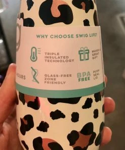 Wanderlust By Abby NEW Swig 6oz Flute- Luxy Leopard