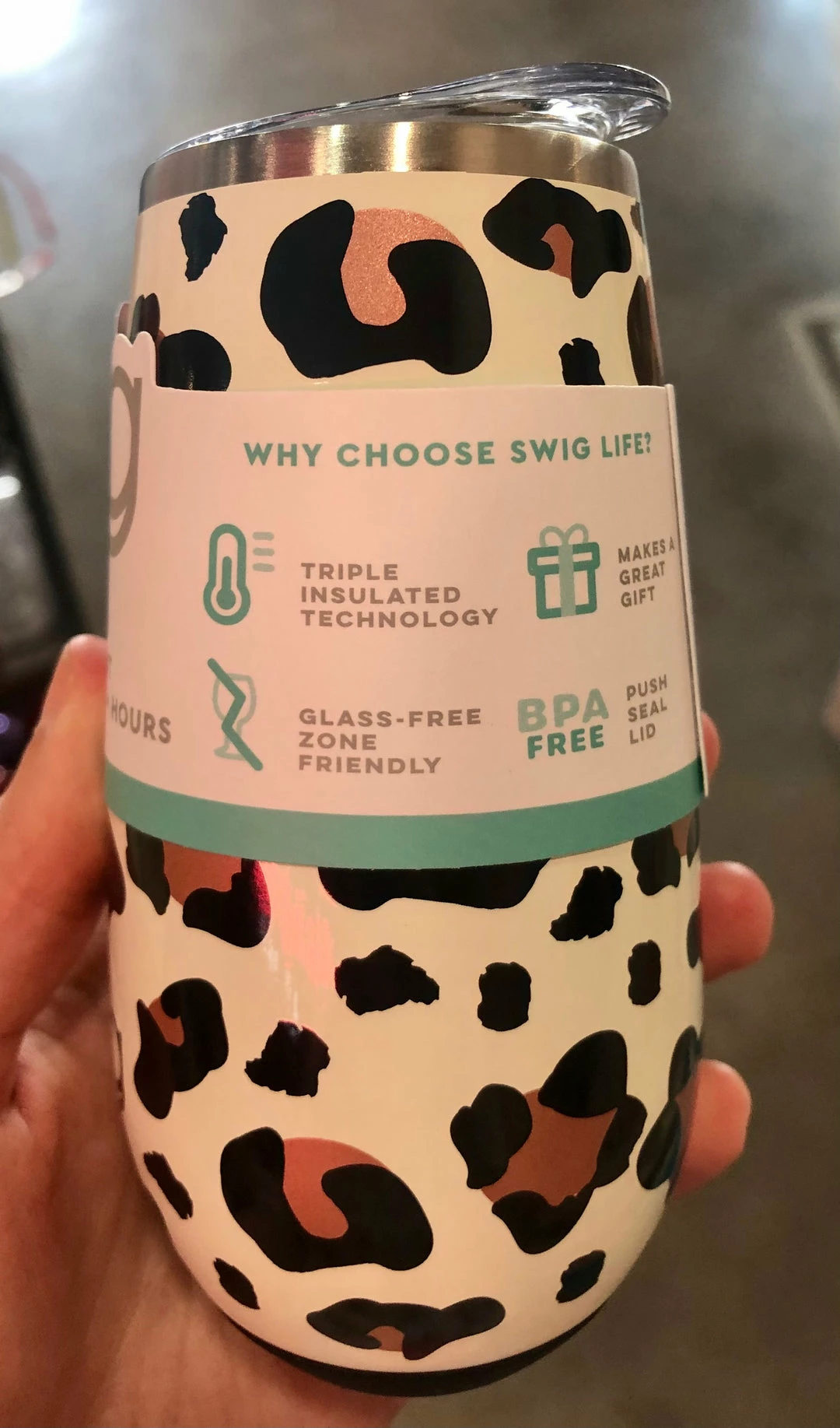 Wanderlust By Abby NEW Swig 6oz Flute- Luxy Leopard 4 Wanderlust By Abby NEW Swig 6oz Flute- Luxy Leopard