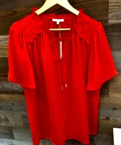 Wanderlust By Abby Flutter Short Sleeve Top CLOTHING