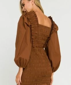 Wanderlust By Abby Smocking Detail Mini Dress