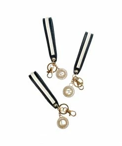 Wanderlust By Abby Crystal Initial Keychain NEW