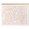 Lion Heart Prints Ironwork Thank You Greeting Card NEW