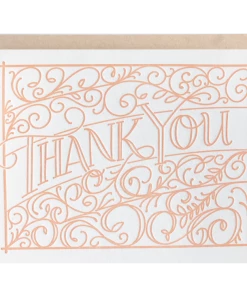 Lion Heart Prints Ironwork Thank You Greeting Card NEW