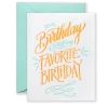 Wanderlust By Abby Almost Favorite Birthday Greeting Card