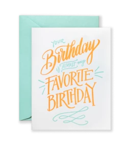 Wanderlust By Abby Almost Favorite Birthday Greeting Card