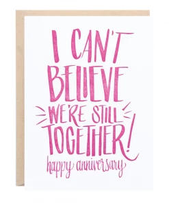 Lion Heart Prints Can't Believe We're Still Together Card NEW