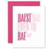 Lion Heart Prints Best Bae Greeting Card NEW 1 Lion Heart Prints Best Bae Greeting Card NEW
