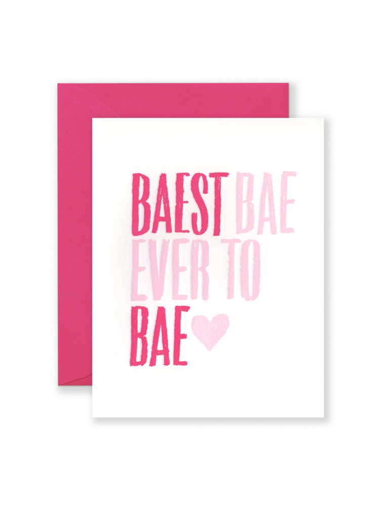 Lion Heart Prints Best Bae Greeting Card NEW 3 Lion Heart Prints Best Bae Greeting Card NEW