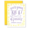 Lion Heart Prints Kill It As Parents Greeting Card