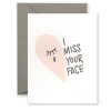 Wanderlust By Abby Miss Your Face Greeting Card NEW 2 Wanderlust By Abby Miss Your Face Greeting Card NEW
