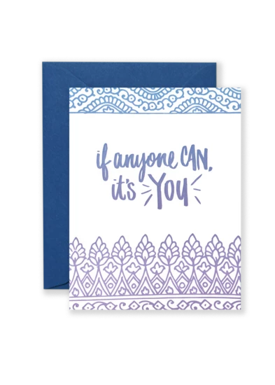 Wanderlust By Abby NEW If Anyone Can, It's You Greeting Card 3 Wanderlust By Abby NEW If Anyone Can, It's You Greeting Card
