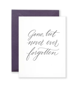 Wanderlust By Abby NEW Gone But Not Forgotten Greeting Card