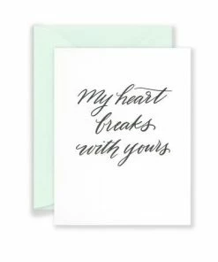 Wanderlust By Abby NEW My Heart Breaks With Yours Greeting Card