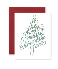 Lion Heart Prints Most Wonderful Time Of The Year Card NEW