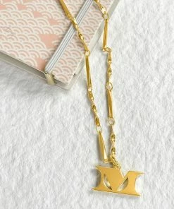 Wanderlust By Abby Letter Necklace NEW