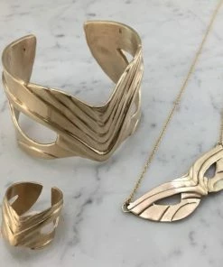 Mimosa Handcrafted JEWELRY Mimosa Mardi Gras Mask Necklace