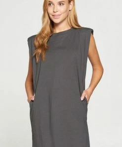 Wanderlust By Abby NEW Short Sleeve Padded Dress