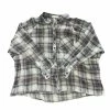 Wanderlust By Abby Taupe Navy Flannel NEW