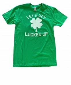 Wanderlust By Abby Let's Get Lucked Up Tee NEW