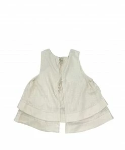 Wanderlust By Abby NEW Linen Double Layered Top