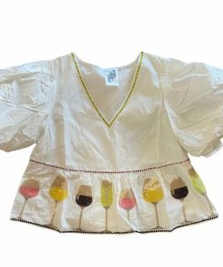 Queen Of Sparkles QOS Wine Blouse CLOTHING