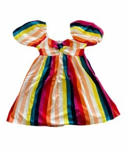 Wanderlust By Abby NEW Multi Color Stripe Mini Dress