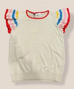 Wanderlust By Abby Ribbed Sleeve Top