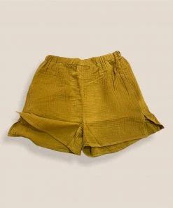 Wanderlust By Abby NEW Double Gauze Side Slit Shorts