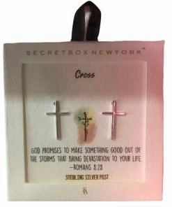 Wanderlust By Abby Cross Stud Earrings NEW