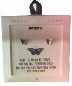 Wanderlust By Abby NEW Butterfly Stud Earrings