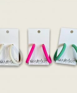 Wanderlust By Abby NEW Matte Hoops